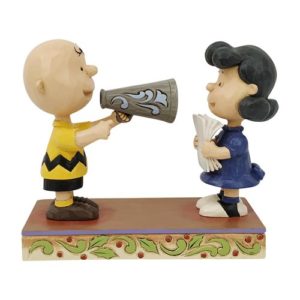 Peanuts Charlie Brown and Lucy Statue by Jim Shore