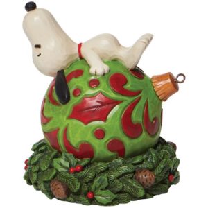 Peanuts Snoopy Laying on a Ornament by Jim Shore Statue