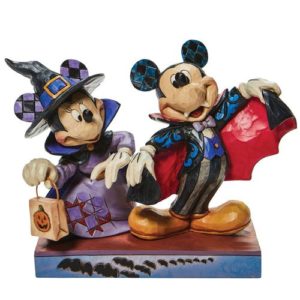 Disney Traditions Minnie Witch and Vampire Mickey Statue