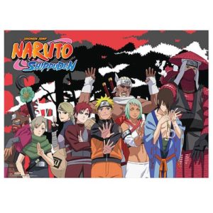 Naruto Shippuden Jinchuriki Group Wall Scroll