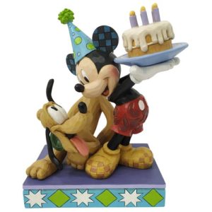 Disney Traditions Pluto and Mickey Birthday Statue