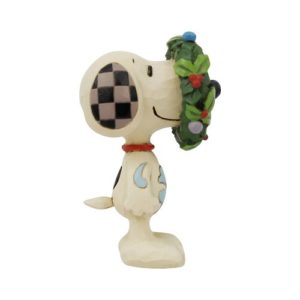 Peanuts Snoopy in Wreath Mini-Statue by Jim Shore