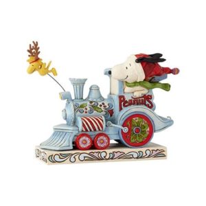 Peanuts Snoopy and Woodstock Christmas Train by Jim Shore