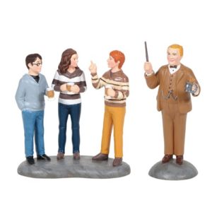 Harry Potter Village Professor Slughorn and The Trio Statue