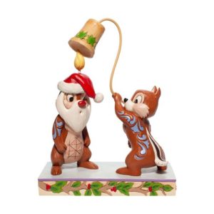 Disney Traditions Chip & Dale Christmas Statue by Jim Shore