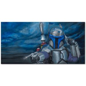 Star Wars Jango Fett Merciless Canvas Giclee Print
