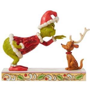 Dr. Seuss The Grinch Petting Max by Jim Shore Statue