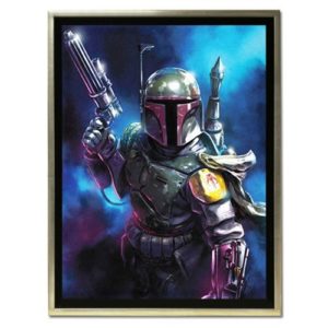 Star Wars From the Shadows by Santi Casas Framed Canvas
