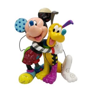 Disney Mickey Mouse and Pluto Statue by Romero Britto
