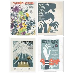 Star Trek The Original Series Fine Art Poster Set 4