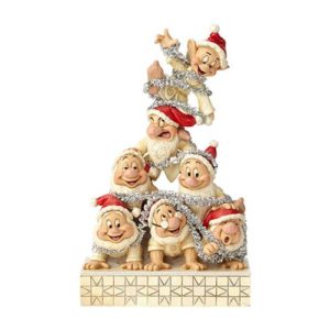 Disney Traditions White Woodland Seven Dwarfs Statue