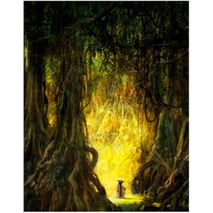 Star Wars Morning Stroll by Cliff Cramp Canvas Giclee Print