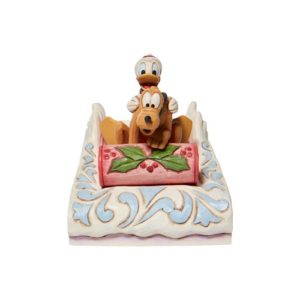 Disney Traditions Donald and Pluto Sledding Jim Shore Statue