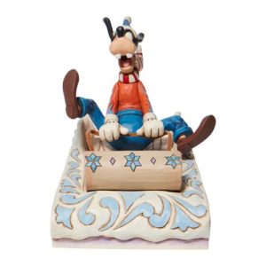 Disney Traditions Goofy Sledding by Jim Shore Statue