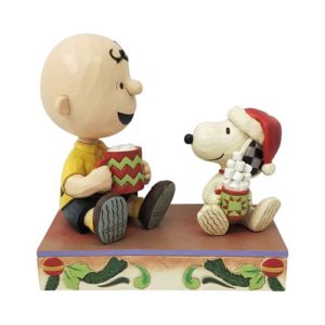 Peanuts Charlie Brown and Snoopy Cocoa Statue by Jim Shore