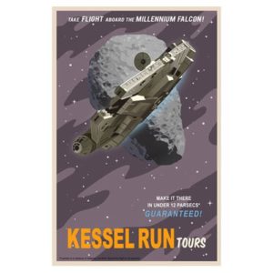 Star Wars Kessel Run Tours Canvas Giclee Art Print