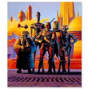 Star Wars Scourge of the Galaxy Bounty Hunter Giclee Print