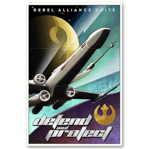 Star Wars Defend and Protect Limited Edition Giclee Print