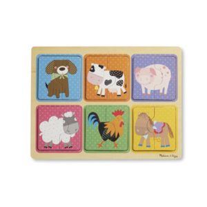 Melissa & Doug Farm Friends Wooden 12-Piece Puzzle