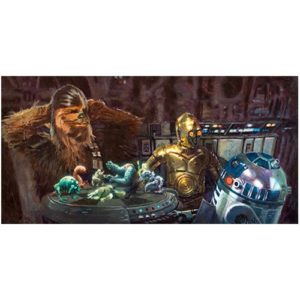 Star Wars Let the Wookiee Win Canvas Giclee Art Print