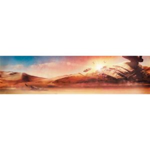 Star Wars Dogfight at Sunset Gallery-Wrapped Canvas Print