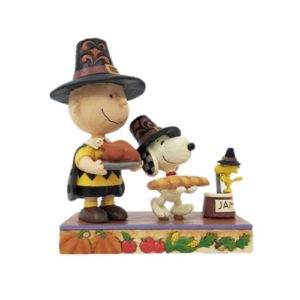 Peanuts Thanksgiving Charlie Brown Statue by Jim Shore