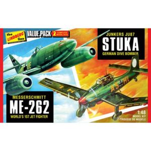 WWII Fighters Junkers JU87 Messershmitt ME262 2-PK 1:48 Kit
