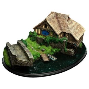 The Hobbit Hobbiton Mill and Bridge Environment Statue