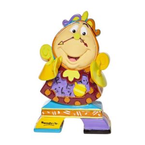 Disney Beauty and the Beast Cogsworth Romero Britto Statue