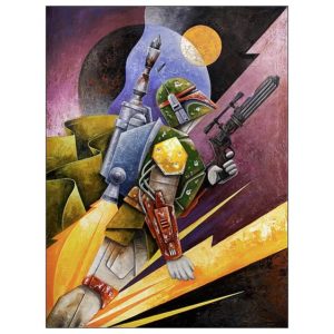 Star Wars Boba Fett Hunter Paper Giclee Print