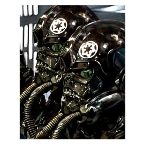 Star Wars TIE Fighter Pilots by Cliff Cramp Canvas Print