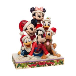 Disney Traditions Mickey and Friends Christmas Statue