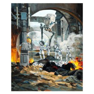 Star Wars Danger Around the Corner by Line’ Tutwiler Canvas