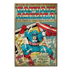 Captain America “The First” 3D Wood Wall Art