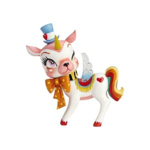 The World of Miss Mindy Unicorn Deer Light of Day Statue