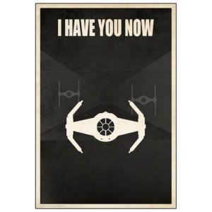 Star Wars I Have You Now TIE Fighter Paper Giclee Print