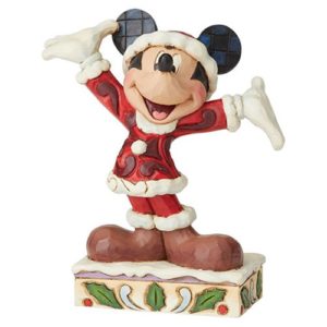 Disney Traditions Mickey Mouse Christmas Personality Statue
