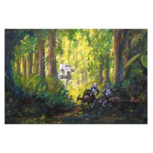 Star Wars Imperial Scout Troopers Canvas Giclee Art Print