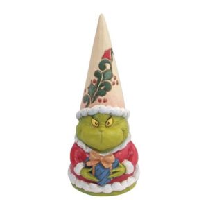 Dr. Seuss The Grinch Gnome Holding Present Jim Shore Statue