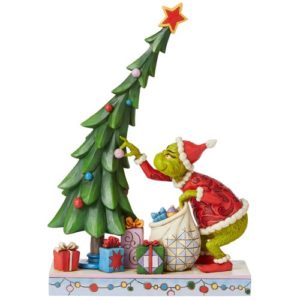 Dr. Seuss The Grinch Un-decorating Tree by Jim Shore Statue