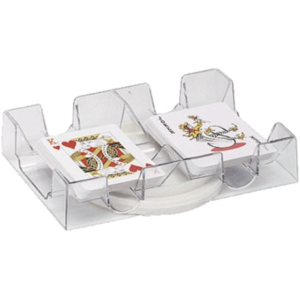 Dual Deck Revolving Card Holder