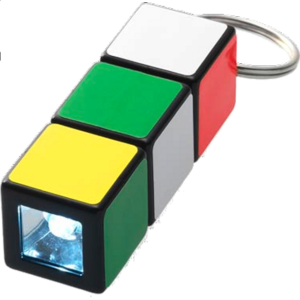 Rubik’s Cube: Mini Flashlight Keychain