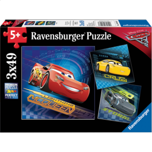 Cars 3 – 3 x 49 piece puzzles