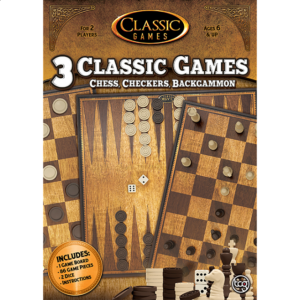 3 in 1 Classic Games: Chess, Checkers, Backgammon
