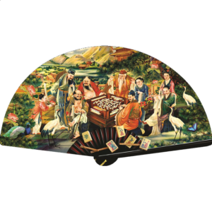 The Eight Immortals Play Mah Jongg – Shaped Puzzle