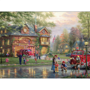 Thomas Kinkade: Hometown Firehouse