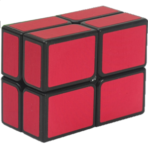 2×2 Windmill Cube Black Body in Red Stickers