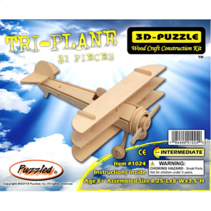 Tri-Plane – 3D Wooden Puzzle