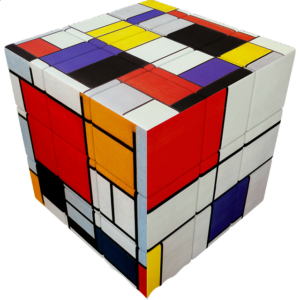 V-CUBE 3 Flat (3x3x3): Mondrian
