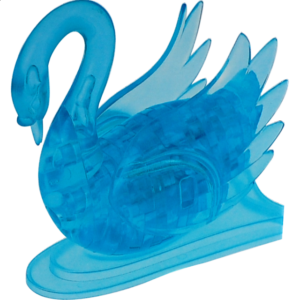 3D Crystal Puzzle – Swan (Blue)